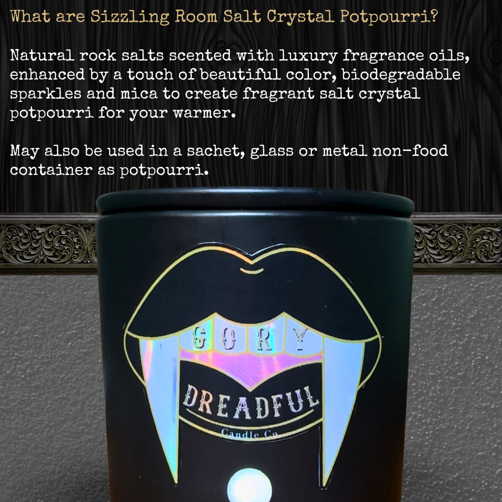 CIGAR LOVE TRIANGLE Sizzling Room Salt Potpourri:  Amber Bergamot Rum Tobacco - Picture 7 of 9